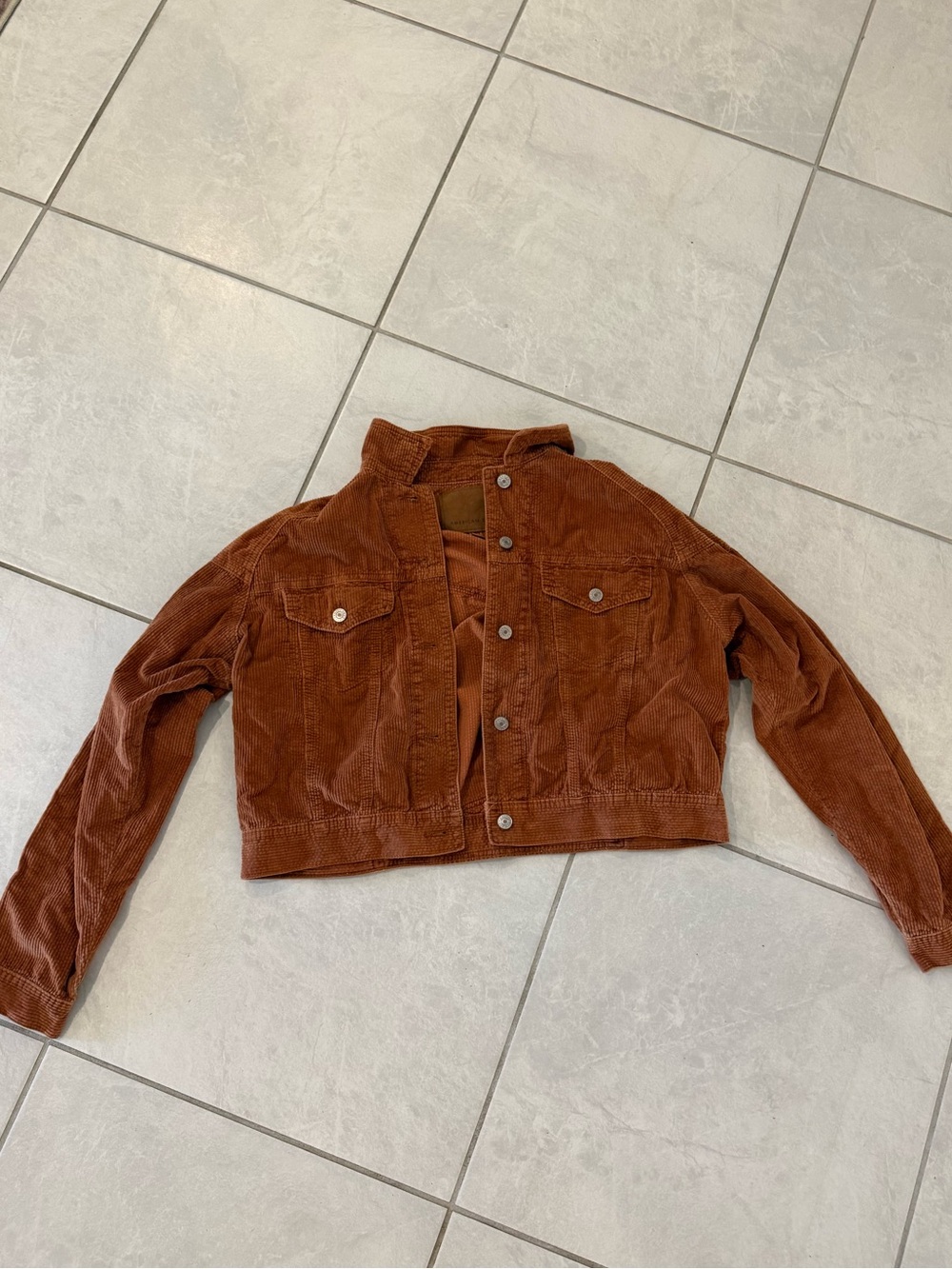 American Eagle Outfitters Rust Brown Corduroy Jacket